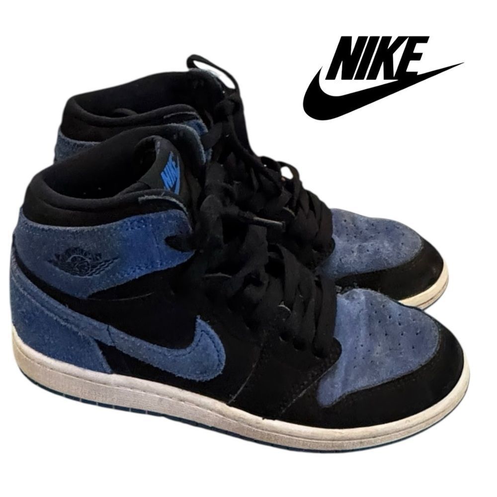 Jordan 1 Retro High OG
Royal Reimagined (PS) Blue Black Sneakers 2Y